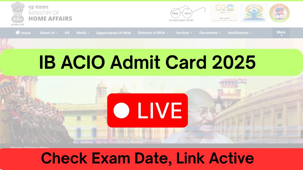 IB ACIO Admit Card 2025